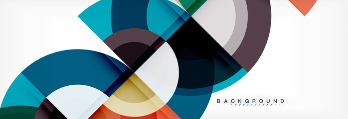 Fototapeta premium Vector circle abstract background