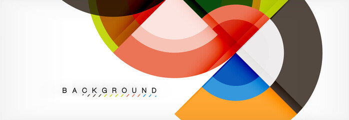 Vector circle abstract background