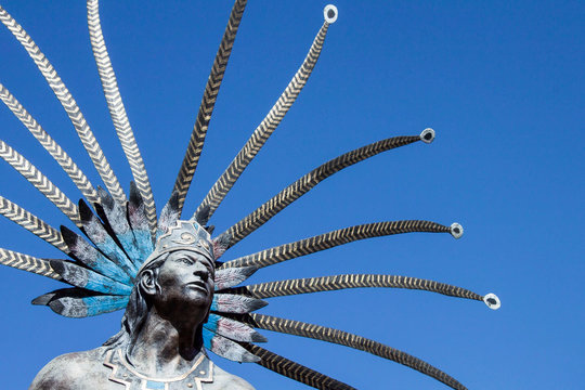 Escultura Danzante Conchero Chichimeca Queretaro