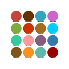 Set of color apps icons. Vector Illustration. EPS10