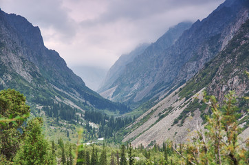 beautiful summer mountains , Ala Archa National Park