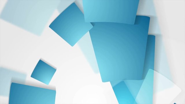Blue abstract tech geometric motion background. Seamless loop. Video animation Ultra HD 4K 3840x2160