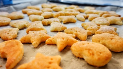 cookies and pastries from cottage cheese pastry