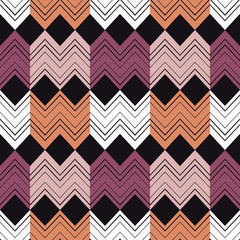 Ethnic boho seamless pattern. Traditional ornament. Geometric background. Tribal pattern. Folk motif. Textile rapport.