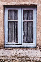 Fototapeta premium Vieille fenêtre bleue