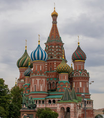 Fototapeta na wymiar Saint Basil's Cathedral, Red Square in Moscow, Russia