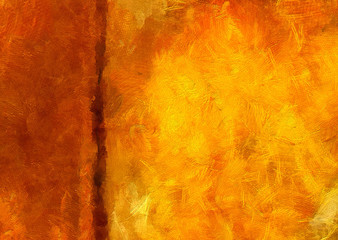 Detailed close-up grunge multi color abstract background. Dry brush strokes hand drawn oil painting on canvas texture. Creative simple pattern for graphic work, web design or wallpaper. Antique effect