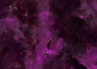 Detailed close-up grunge multi color abstract background. Dry brush strokes hand drawn oil painting on canvas texture. Creative simple pattern for graphic work, web design or wallpaper. Antique effect
