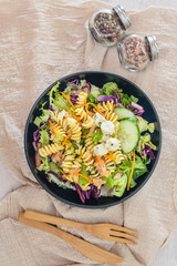 Smoked Salmon Pasta with Basil Cream Sauce lemon