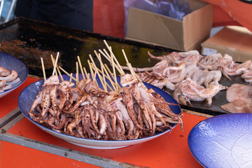 屋台のイカ焼き