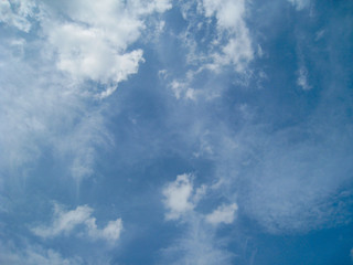 blue sky and white cloud.