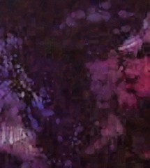 Detailed close-up grunge multi color abstract background. Dry textured brush strokes hand drawn oil painting on canvas texture. Creative simple pattern for graphic work, web design or wallpaper. Aged.