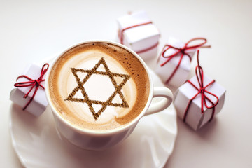a cup of coffee in Israel