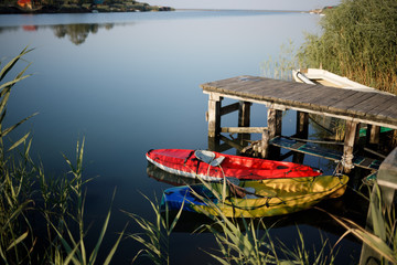 Two Kayaks in the Water