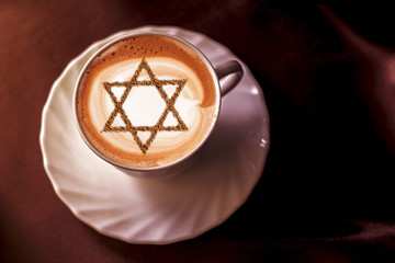 a cup of coffee in Israel