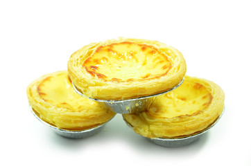 Fresh baked egg tarts or custard tarts