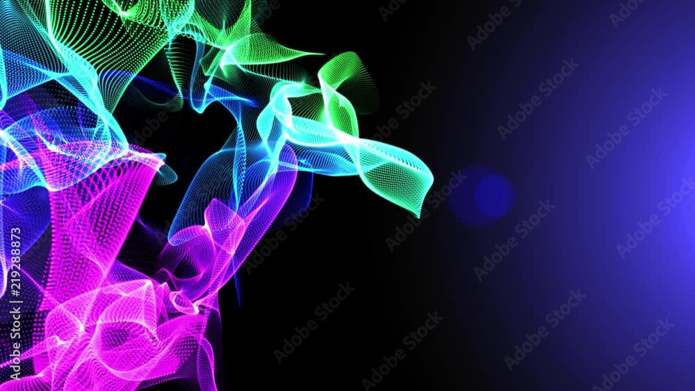 Poster twist spectrum color plasma moving particle form motion background