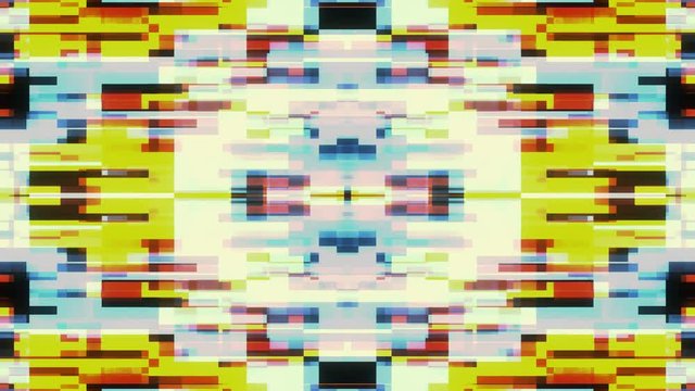fast symmetrical shiny colorful glitch interference screen background for logo animation new quality digital twitch technology pattern colorful video footage