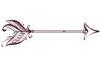 Boho Arrow Design Illustration © BNP Design Studio