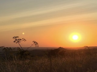 sunset, sky, landscape, sun, nature, donbass, ukraine