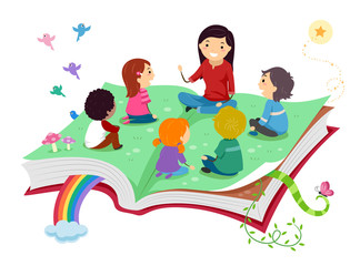 Stickman Kids Storytelling Big Book Illustration