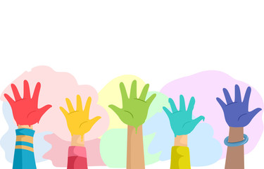 Hand Paint Kids Illustration