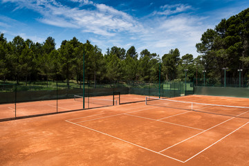 Tennis clay courts