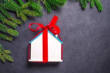 Little wooden house, Christmas present