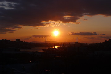 Sunset in Vladivostock