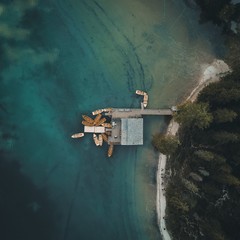 Lago di Braies from Above