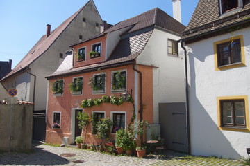 Fototapeta na wymiar Haus in Landsberg am Lech