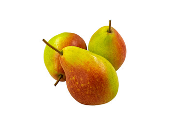 ripe pears isolated on a white background