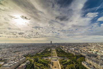 Obraz premium Campos eliseos desde torre eiffel