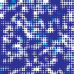 blue halftone pattern illustration background