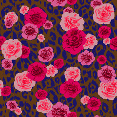 Fototapeta premium Teksturowany wzór bez szwu