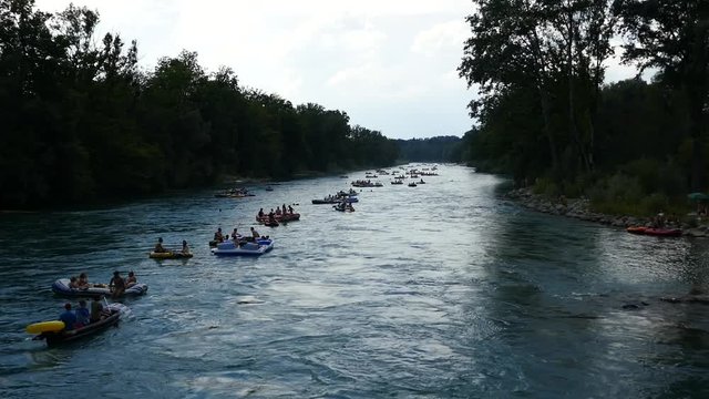 Aare bei Belp, Bern, Schweiz