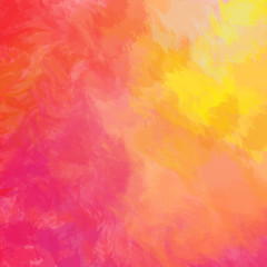 Colorful background. Bright red yellow pink orange painted background. Abstract painted texture. Free space for branding, packaging design, greetings, invites, weddings.