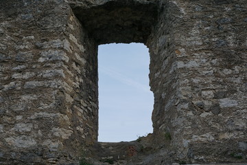Burg Ruine Honburg in Tuttlingen im Sommer 