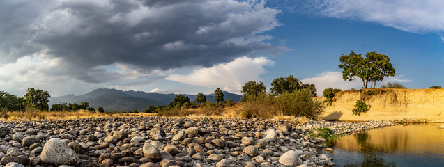 Gredos mountain rage from a dry creek in Candeleda