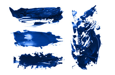 Abstract acrylic brush strokes. Collection.