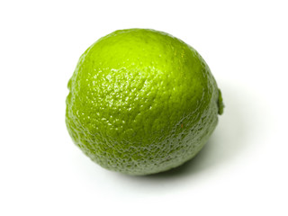 Ripe lime isolated
