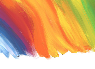Abstract color acrylic painted background. Isolated.