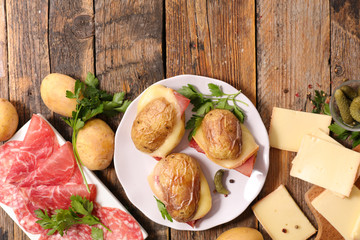 potato with raclette cheese