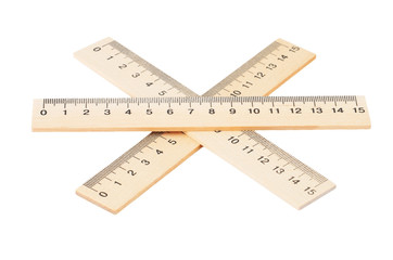 Retro wooden ruler