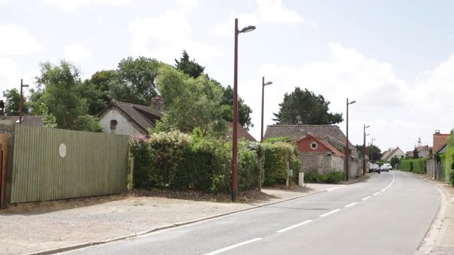 Summer in a modern village in France, Europe