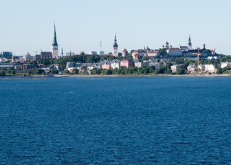Obraz premium View of Estonia from the Baltic Sea