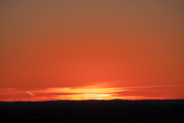 Red and Orange Sky After Sunset