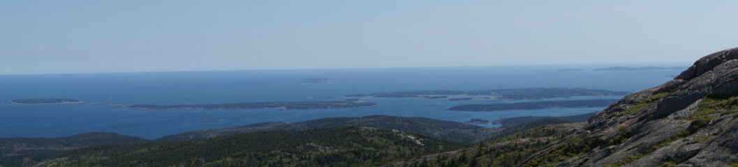View from Cadillac Mountain in Acadia National Park, Maine, USA