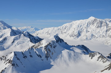 Fototapeta na wymiar Alaska Gletscher Rundflug