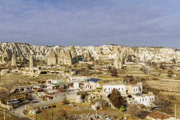Landscape and Houses of Cappadocia, Turkey